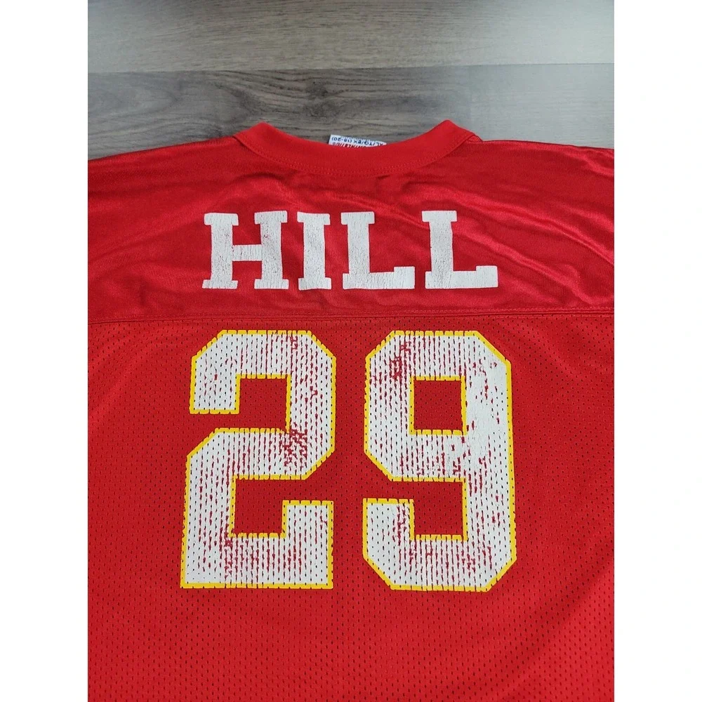 Vintage 90s Kansas City Chiefs Jersey Size XL Youth Greg Hill #29 Boys NFL Red